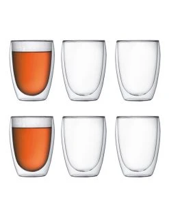Cheap ⌛ Bodum Pavina Double Walled 6pc Glass Set 🔥