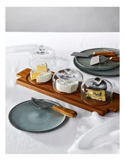 Best reviews of ❤️ Salt&Pepper Fromage Board With 3 Glass Domes 46X14Cm ✔️ -Savor Home Store 213321520 2 720x928