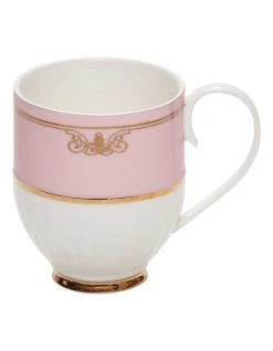 Brand new ❤️ Salt&Pepper Eclectic Set Of 2 330ml Pink Ribbed Coffee Mugs White 💯 -Savor Home Store 321689800 1 1 720x928