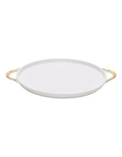 Cheap 🧨 Salt&Pepper Eclectic 30cm Tray with Handles White 😉 -Savor Home Store 321690250 1 1 720x928
