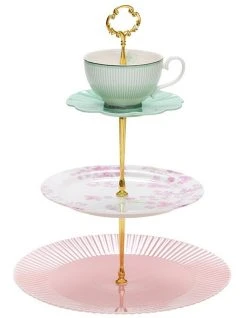 Budget ❤️ Salt&Pepper Eclectic 3 Tier Cake Stand ⭐