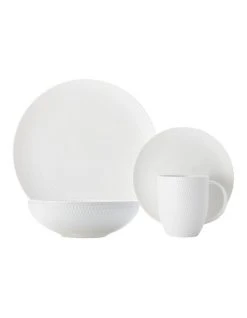 Coupon 🎉 Maxwell & Williams White Basics Diamonds 16 Piece Dinner Set 👍