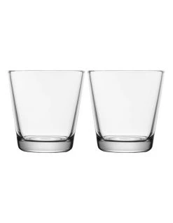 Promo ✔️ IITTALA Kartio Set Of 2 Tumbler Clear ⭐