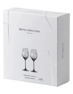New 🥰 Royal Doulton Promises Two Hearts Entwined Wine Glass 2 Pack ⭐ -Savor Home Store 502292170 3 720x928