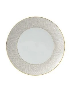 Budget ❤️ Wedgwood Arris 28cm Plate White/Gold 🧨