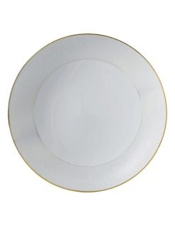 New 🌟 Wedgwood Arris 28cm Pasta Bowl White/Gold 🌟