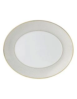 Cheap 🛒 Wedgwood Arris Oval Platter 33cm ✔️