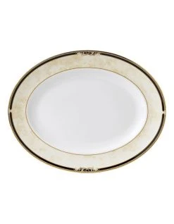 Best Pirce ❤️ Wedgwood Cornucopia 39cm Oval Platter Blue/Yellow/Gold 🔔