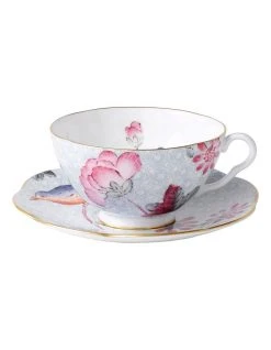 Outlet ⌛ Wedgwood Cuckoo Teacup & Saucer Blue ✨