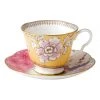 Hot Sale ⭐ Wedgwood Butterfly Bloom Teacup & Saucer Set Yellow 😉