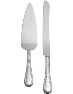 Discount 🎁 Wedgwood Vera Wang Grosgrain Cake Knife & Server 🛒