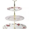 Deals ❤️ Royal Albert New Country Roses 3 Tier Cake Stand White ⌛