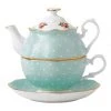 Best deal 👏 Royal Albert Polka Rose Teapot For One Green 🎉