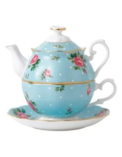 Promo ❤️ Royal Albert Polka Teapot For One Blue 🥰