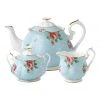 Cheap 🔥 Royal Albert Polka Teapot Sugar & Creamer Set Blue ❤️
