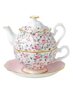 Deals 🔥 Royal Albert Rose Confetti Teapot For One White ✨