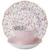 Buy ✔️ Royal Albert Rose Confetti Teacup Saucer & Plate Pink 🤩