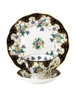 Flash Sale ✨ Royal Albert Duchess 1910 Teacup Saucer & Plate White 🛒
