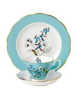 Cheapest ✨ Royal Albert Festival 1950 Teacup Saucer & Plate White/Blue 🌟