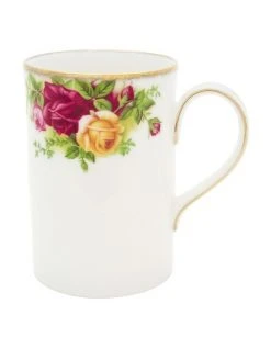 Outlet ✔️ Royal Albert Old Country Roses Tall Bone Mug White 🧨
