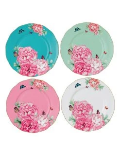 Promo ⭐ Royal Albert Miranda Kerr 20cm Set of 4 Friend Plates 🛒