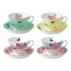 Deals 😀 Royal Albert Miranda Kerr 4pc Cup & Saucer Set 🔥