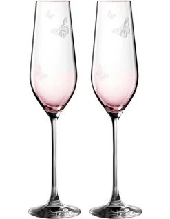 Brand new 😍 Royal Albert Miranda Kerr Set of 2 Flute Pink ❤️