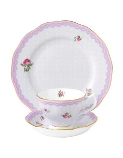 Budget 😉 Royal Albert Candy Love Lilac Cup Saucer & Plate Set 👍