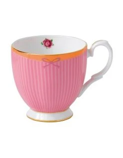 Best reviews of 👏 Royal Albert Candy Sweet Stripe 300ml Mug Pink 🔔