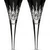 Hot Sale 😉 Waterford Lismore Set of 2 Flute Black ❤️