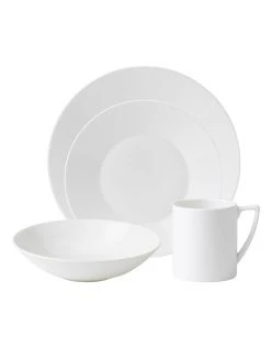 Coupon 🥰 Wedgwood Jasper Conran 16pc Dining Set White 🛒