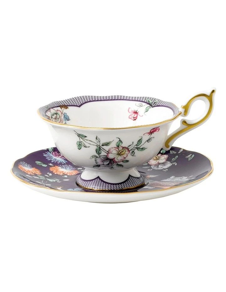 Discount ๐ Wedgwood Wonderlust Midnight Crane Teacup & Saucer Purple ๐ 1 Discount ๐ Wedgwood Wonderlust Midnight Crane Teacup & Saucer Purple ๐