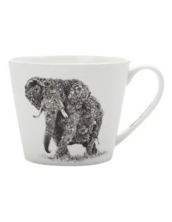 Cheapest 🎁 Maxwell & Williams Marini Ferlazzo African Elephant 450ml Mug Gift Boxed White 🎉