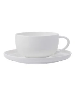 Cheap 💯 Maxwell & Williams 300ml High Rim Cup & Saucer White ⌛