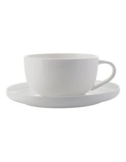 Coupon 🌟 Maxwell & Williams 100ml High Rim Demi Cup & Saucer White 👍