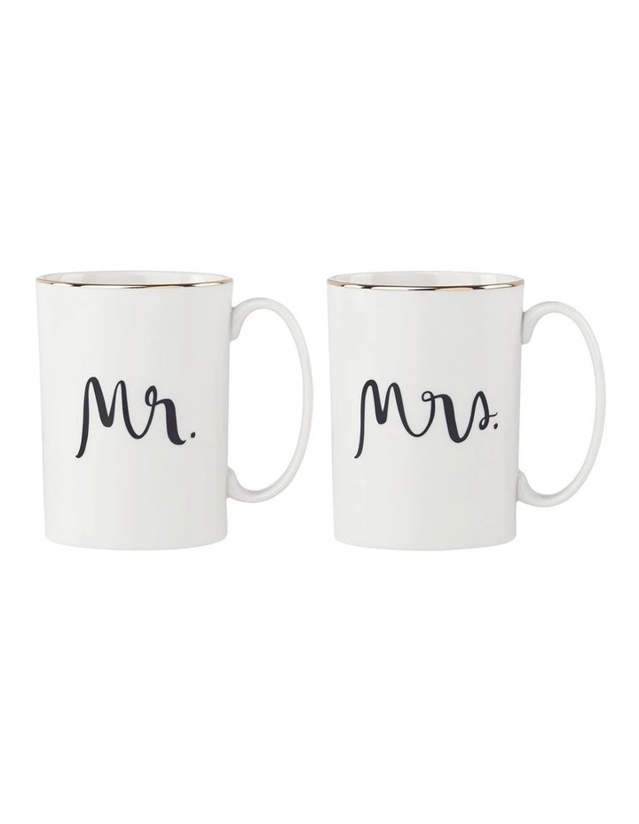 Wholesale ๐ Kate spade new york Bridal Party Mr & Mrs 2pc Couples Mugs White ๐ 1 Wholesale ๐ Kate spade new york Bridal Party Mr & Mrs 2pc Couples Mugs White ๐