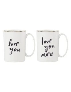 Top 10 🤩 Kate spade new york Bridal Party Love You 2pc Couples Mugs White 💯