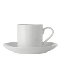 Brand new 🧨 Maxwell & Williams White Basics 100ml Straight Demi Cup & Saucer ✔️