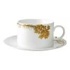 Promo 🛒 Wedgwood Vera Wang Jardin Teacup & Saucer White 🎉