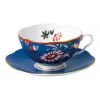 Coupon 🧨 Wedgwood Paeonia Blush Teacup & Saucer Blue ✨