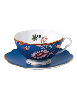 Coupon ๐งจ Wedgwood Paeonia Blush Teacup & Saucer Blue โจ