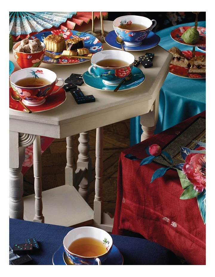 Coupon ๐งจ Wedgwood Paeonia Blush Teacup & Saucer Blue โจ 2 Coupon ๐งจ Wedgwood Paeonia Blush Teacup & Saucer Blue โจ - Image 2