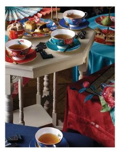 Best reviews of 🛒 Wedgwood Paeonia Blush Teacup & Saucer Green ❤️ -Savor Home Store 599694670 2 720x928