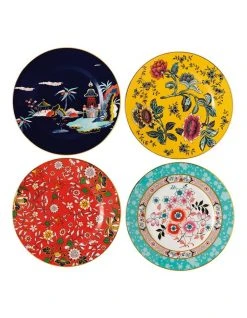 Best Pirce ⭐ Wedgwood Wonderlust 20cm Set of 4 Plates 🧨