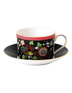 Best reviews of 😉 Wedgwood Wonderlust Oriental Jewel Teacup Saucer Black ⌛