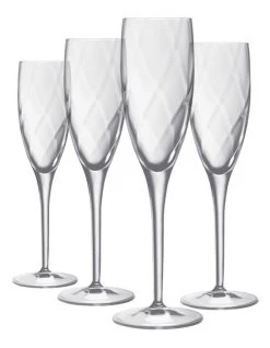 Coupon 🤩 Luigi Bormioli Canaletto Champagne Flute Set of 4 🔥 -Savor Home Store 607878800 3 720x928