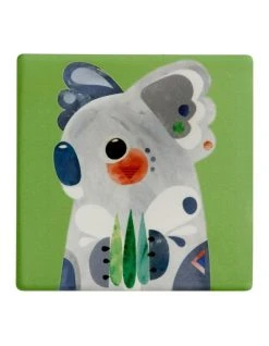 Cheap ❤️ Maxwell & Williams Pete Cromer Ceramic 9.5cm Koala Square Tile Coaster Green ✨