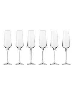 Hot Sale 🌟 Krosno Avant Garde Set of 6 180ml Champagne Flute ✔️