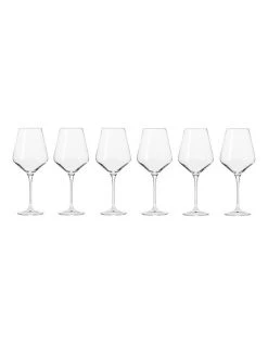 Best Sale 😉 Krosno Avant Garde 6 Piece 490ml Wine Glass Gift Boxed ✔️