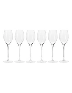 Flash Sale ⌛ Krosno Harmony 6 Piece 280ml Prosecco Glass Gift Boxed ✨